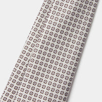 Silk Tonal Ditsy Tie in Egret