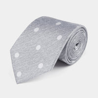 Silk Jacquard Spot Tie in Riverside