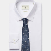 Silk Jacquard Spot Tie in Riverside