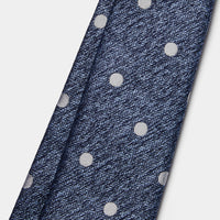 Silk Jacquard Spot Tie in Riverside