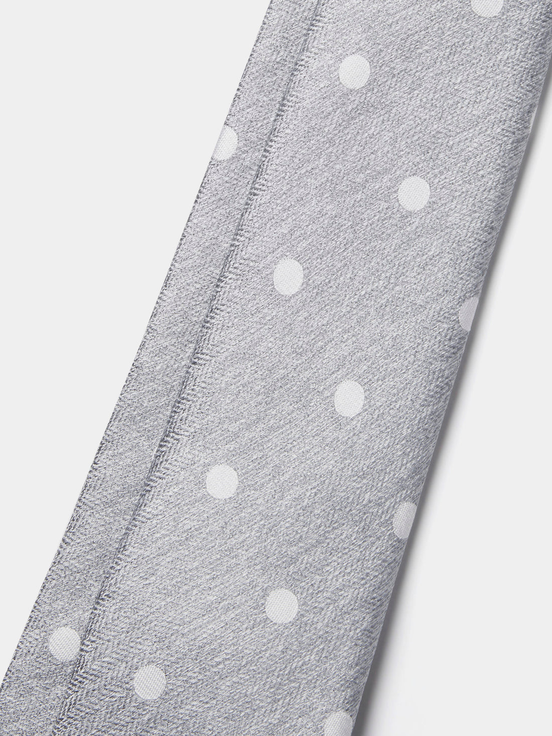 Silk Jacquard Spot Tie in Luna Rock