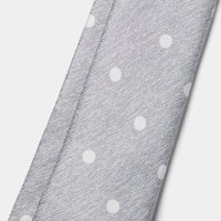 Silk Jacquard Spot Tie in Luna Rock