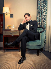 Classic Wool-Blend Tuxedo Jacket