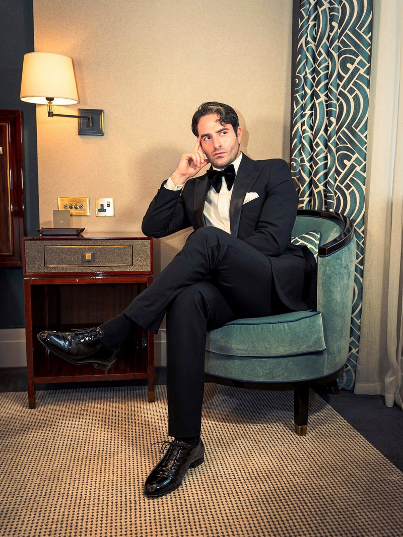 Classic Wool-Blend Tuxedo Jacket