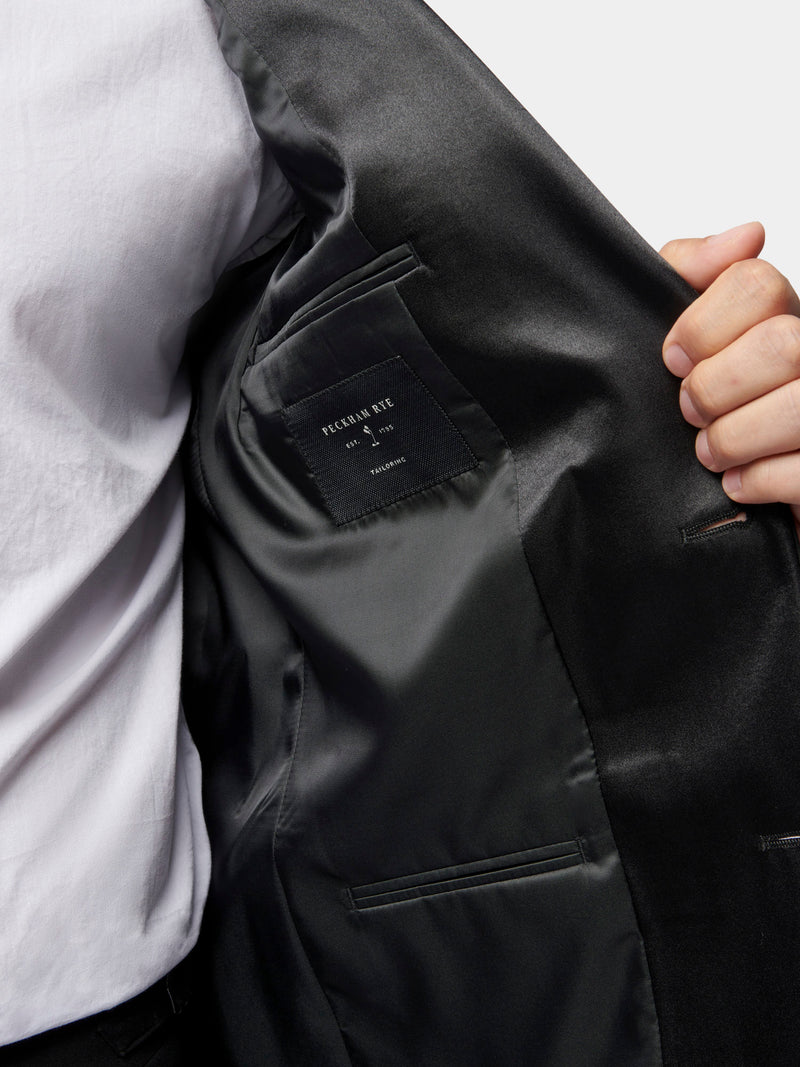 Classic Wool-Blend Tuxedo Jacket