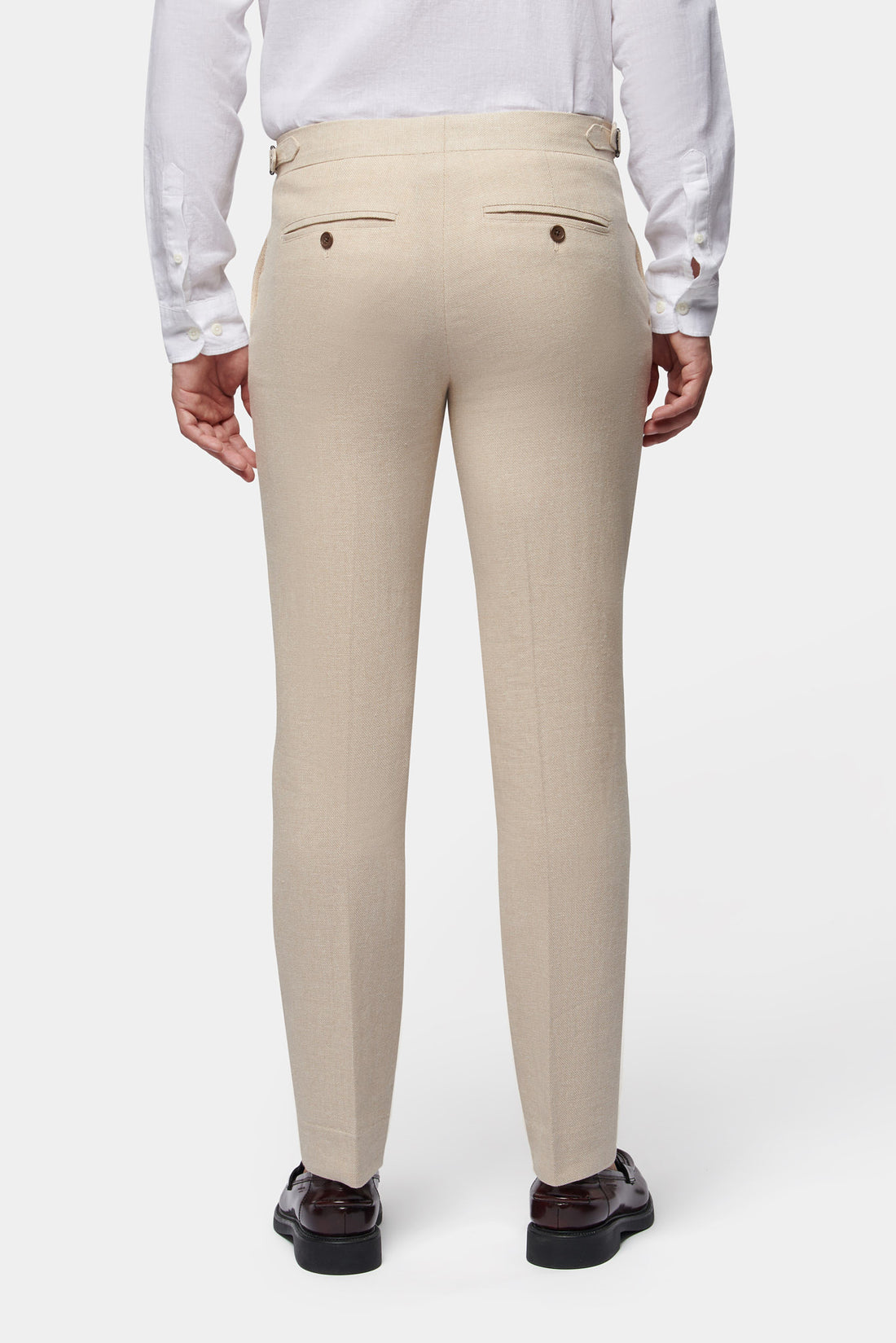 Peckham Rye Linen Blend Trousers in Egret