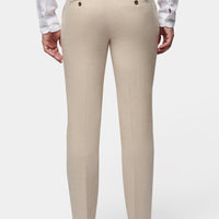 Peckham Rye Linen Blend Trousers in Egret