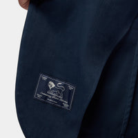 Peckham Rye Single Breasted Cotton Stretch Jacket in Dark Sapphire Navy