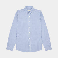 Peckham Rye Mens Stripe Shirt in Blue Yonder