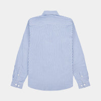 Peckham Rye Mens Stripe Shirt in Blue Yonder