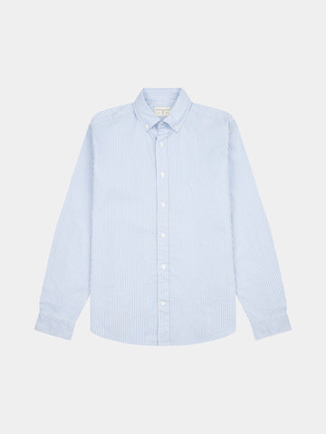 Peckham Rye Mens Stripe Shirt in Skyway