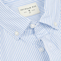 Peckham Rye Mens Stripe Shirt in Skyway