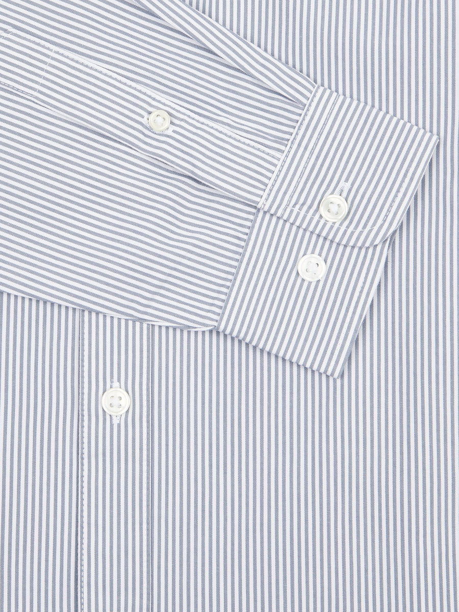 Peckham Rye Mens Stripe Shirt in Blue Horizon