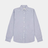 Peckham Rye Mens Stripe Shirt in Navy Iris