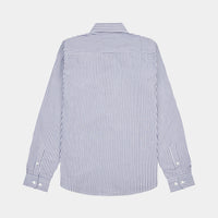 Peckham Rye Mens Stripe Shirt in Navy Iris