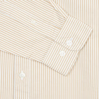 Peckham Rye Mens Stripe Shirt in Doeskin