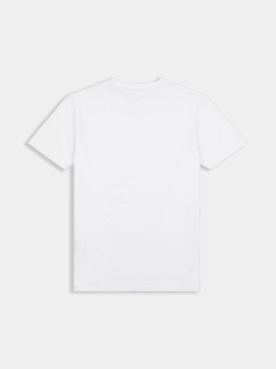 Peckham Rye Mens Pique Texture T-Shirt in Bright White