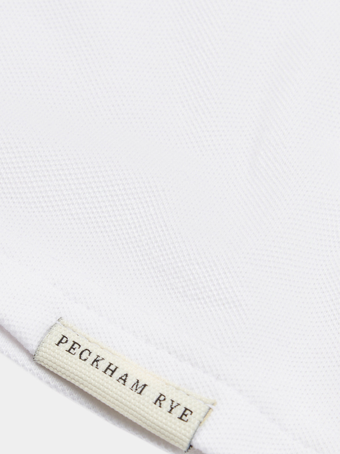 Peckham Rye Mens Pique Texture T-Shirt in Bright White