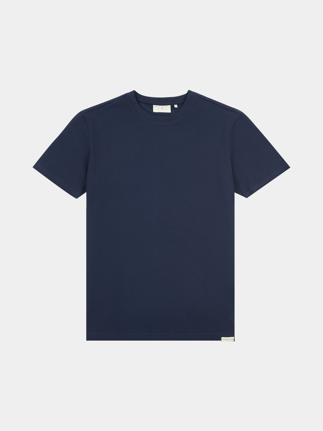 Peckham Rye Mens Pique Texture T-Shirt in Dark Sapphire Navy