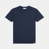 Peckham Rye Mens Pique Texture T-Shirt in Dark Sapphire Navy