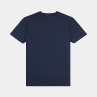 Peckham Rye Mens Pique Texture T-Shirt in Dark Sapphire Navy