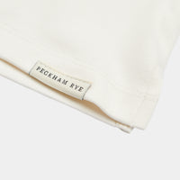 Peckham Rye Mens Jersey Revere Polo Shirt in Egret