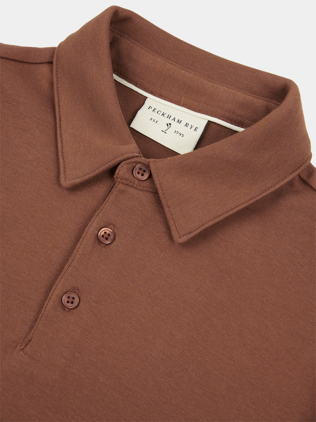 Peckham Rye Mens Jersey Polo Shirt in Carafe