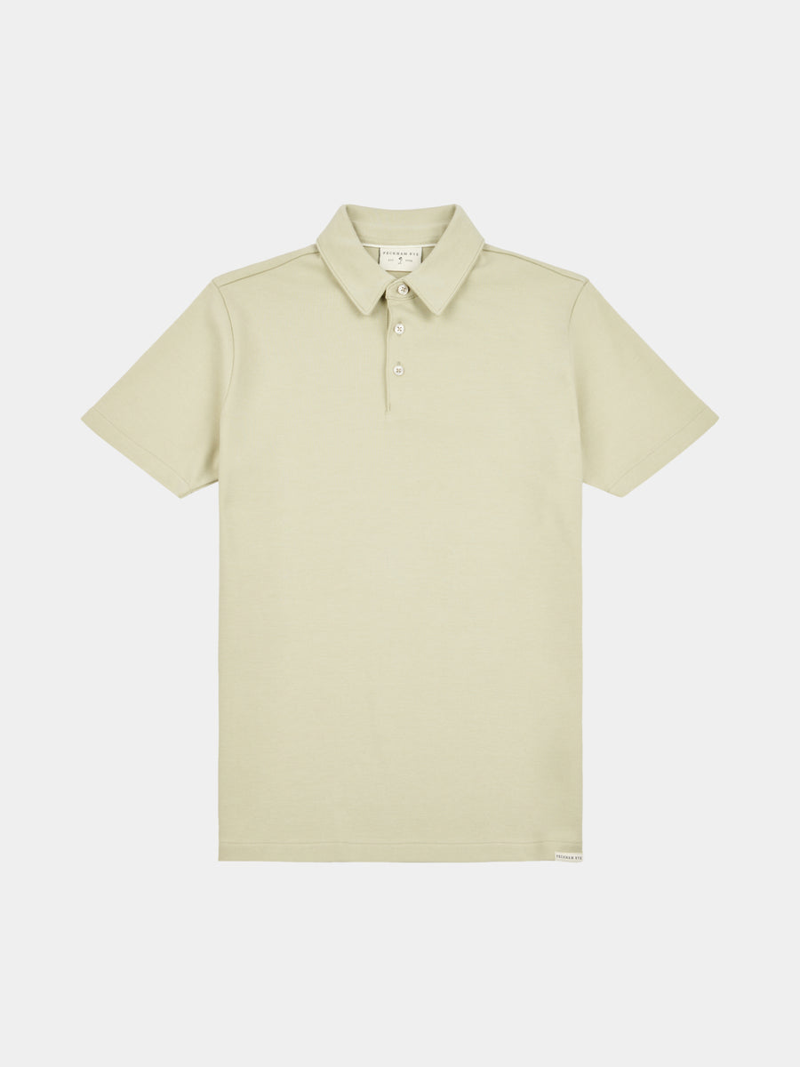 Peckham Rye Mens Jersey Polo Shirt in Alfalfa