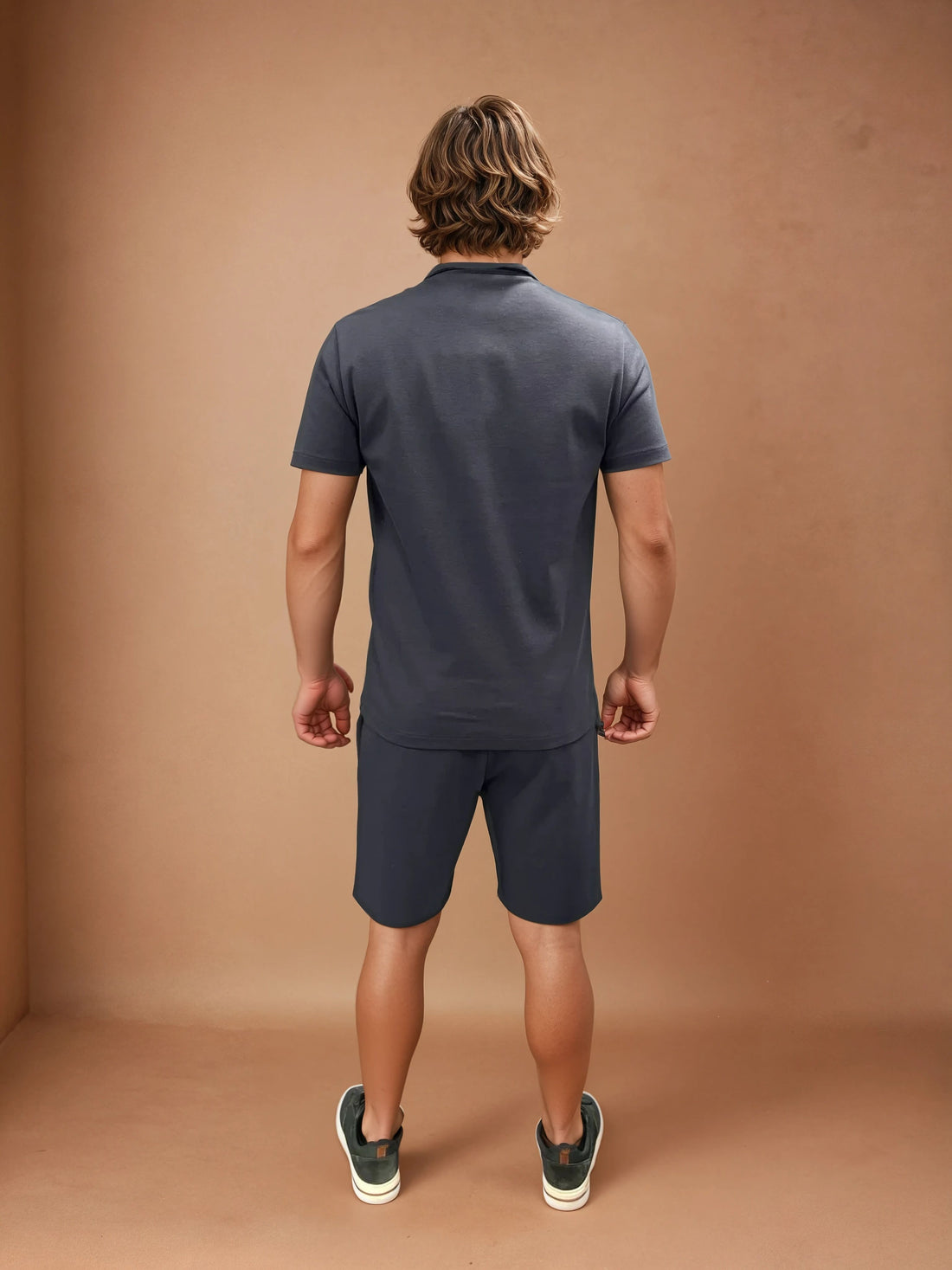 Peckham Rye Mens Jersey Polo Shirt in Dark Sapphire Navy