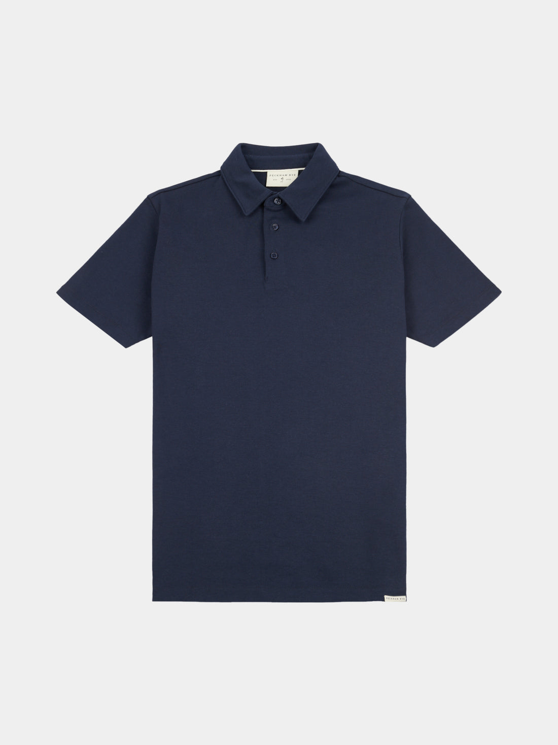 Peckham Rye Mens Jersey Polo Shirt in Dark Sapphire Navy