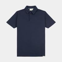 Peckham Rye Mens Jersey Polo Shirt in Dark Sapphire Navy