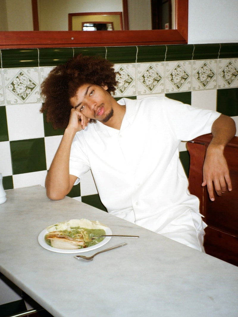 Jersey Revere Shirt in Egret