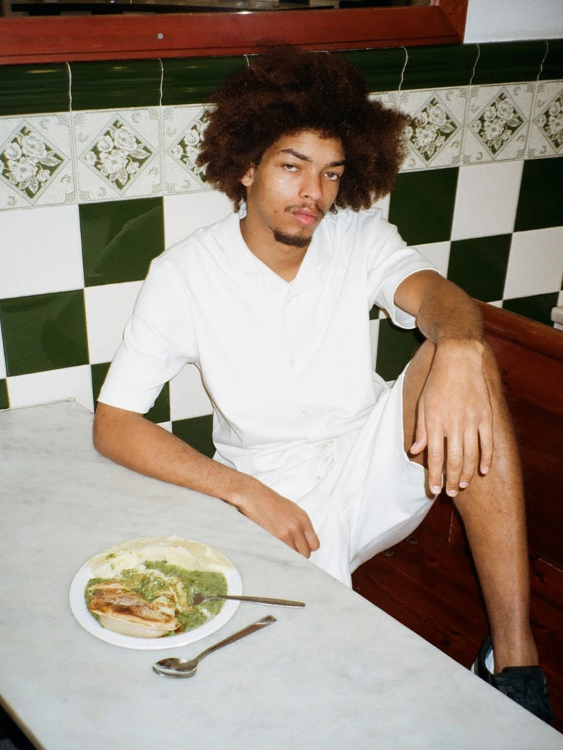 Jersey Revere Shirt in Egret