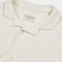 Peckham Rye Mens Jersey Revere Shirt in Egret