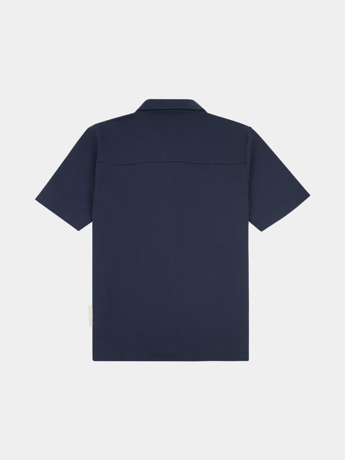 Peckham Rye Mens Jersey Revere Shirt in Dark Sapphire Navy