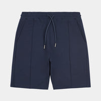 Peckham Rye Mens Pintuck Short in Dark Sapphire Navy