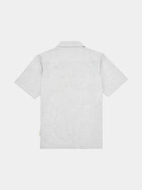 Cotton Blend Revere Shirt in Luna Rock