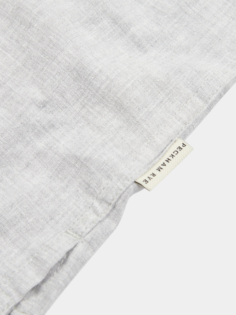Cotton Blend Revere Shirt in Luna Rock
