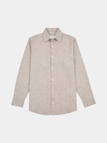 Peckham Rye Mens Textured Shirt in Carafe