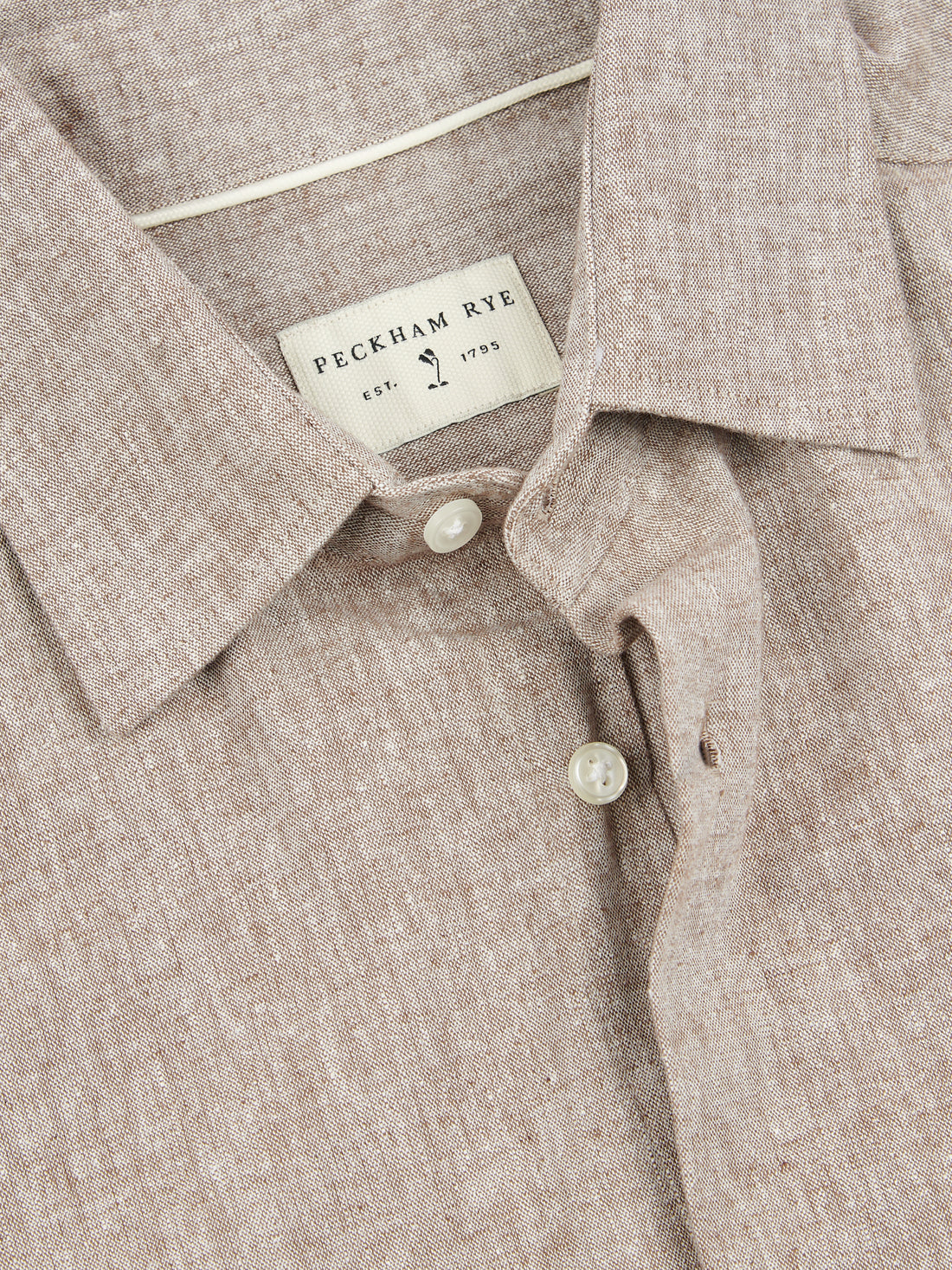 Peckham Rye Mens Textured Shirt in Carafe