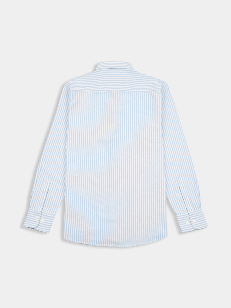 Striped Oxford Shirt in Quiet Harbor