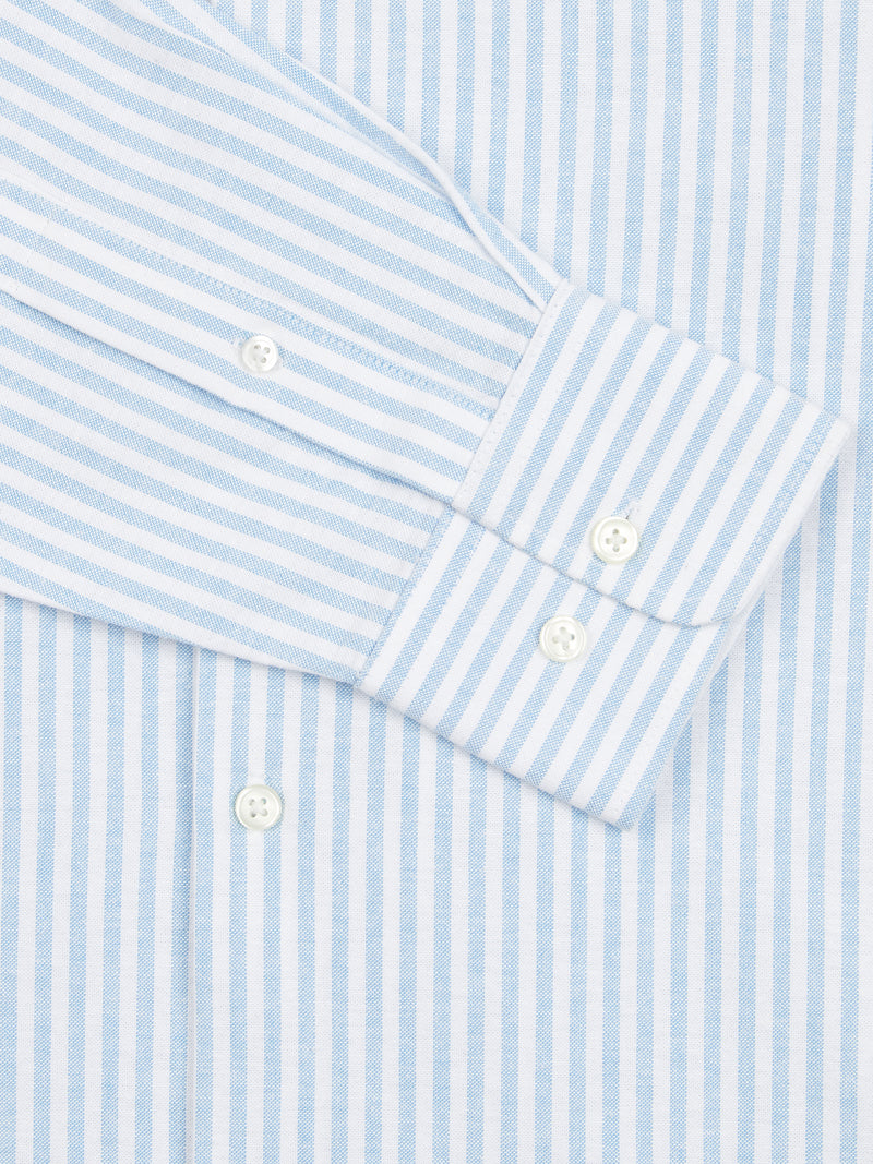 Striped Oxford Shirt in Quiet Harbor
