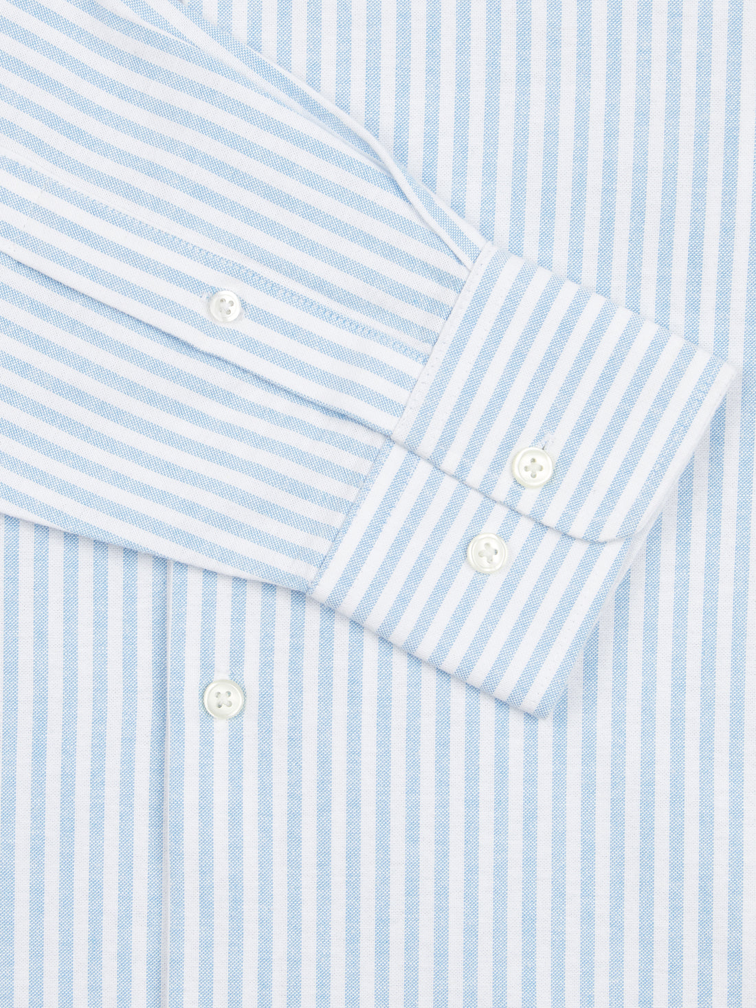 Peckham Rye Mens Striped Oxford Shirt in Quiet Harbor