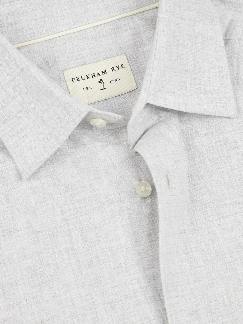 Cotton Blend Shirt in Luna Rock