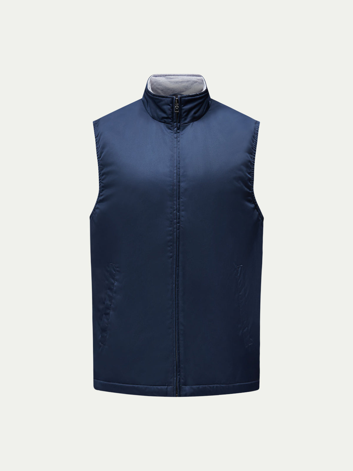 Carlton Light Padded Zip Vest in Dark Sapphire Navy