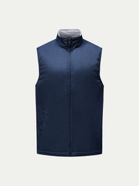 Carlton Light Padded Zip Vest in Dark Sapphire Navy