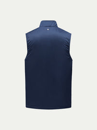 Carlton Light Padded Zip Vest in Dark Sapphire Navy