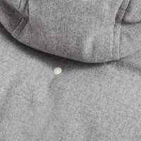 Wool Blend Puffer Coat in Light Grey Marl