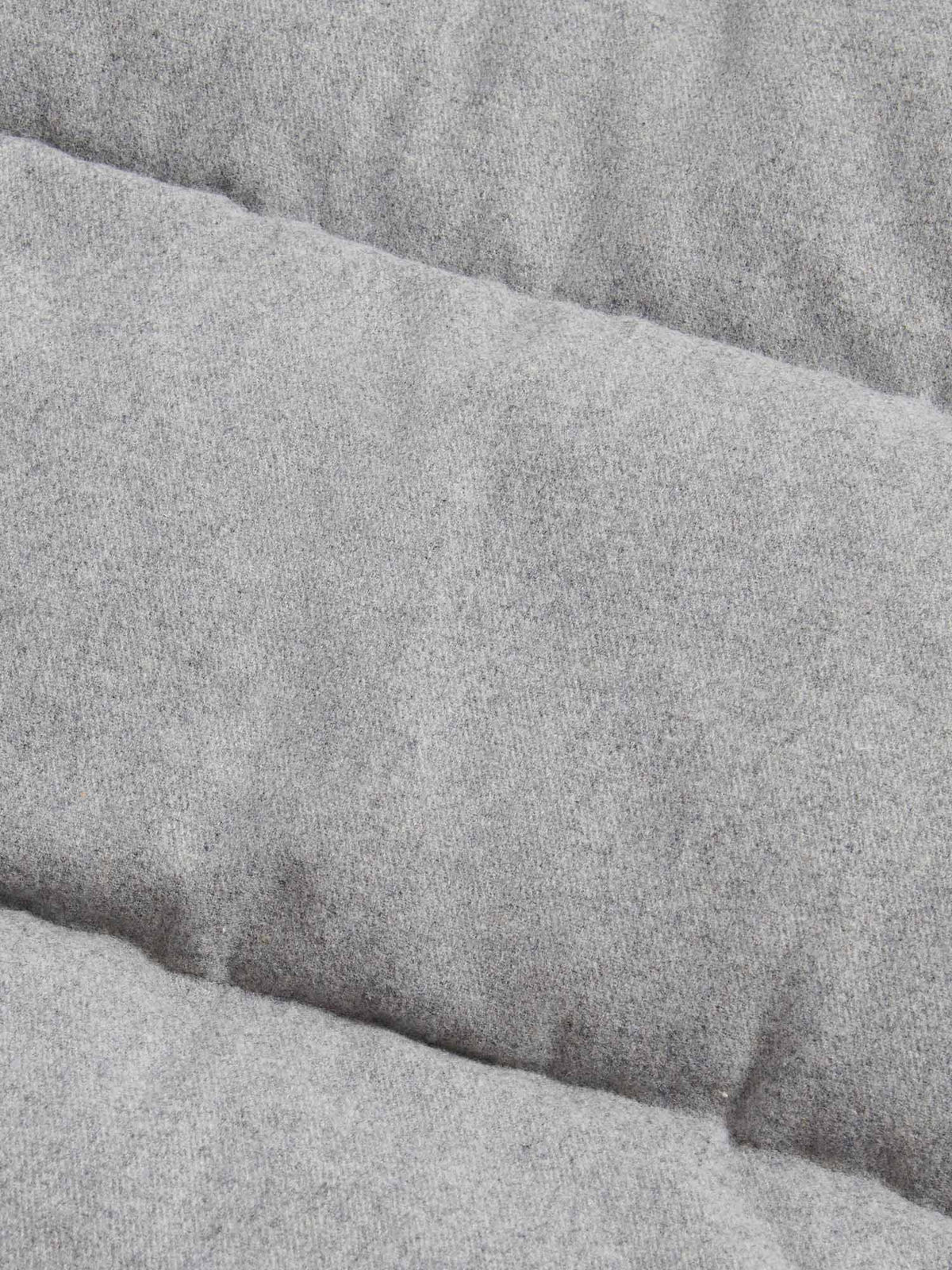 Wool Blend Puffer Coat in Light Grey Marl