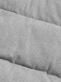 Wool Blend Puffer Coat in Light Grey Marl